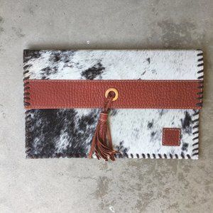Cowhair Leather Clutch